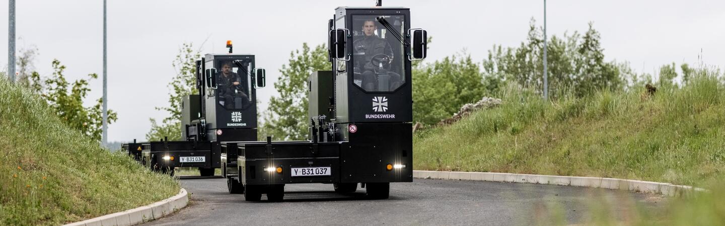 Bundeswehrstapler-Einsatz